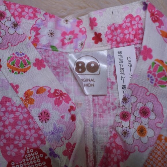 Baby Girls Floral Japanese Comodo  Size 3-6 Months - Picture 3 of 7